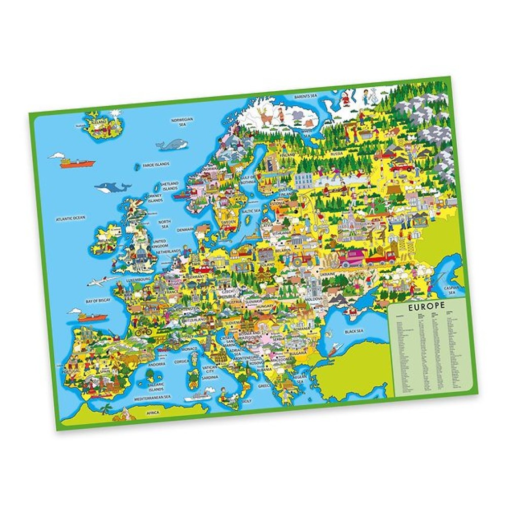 Amazing Europe Map Puzzle in a tube 250 bitar